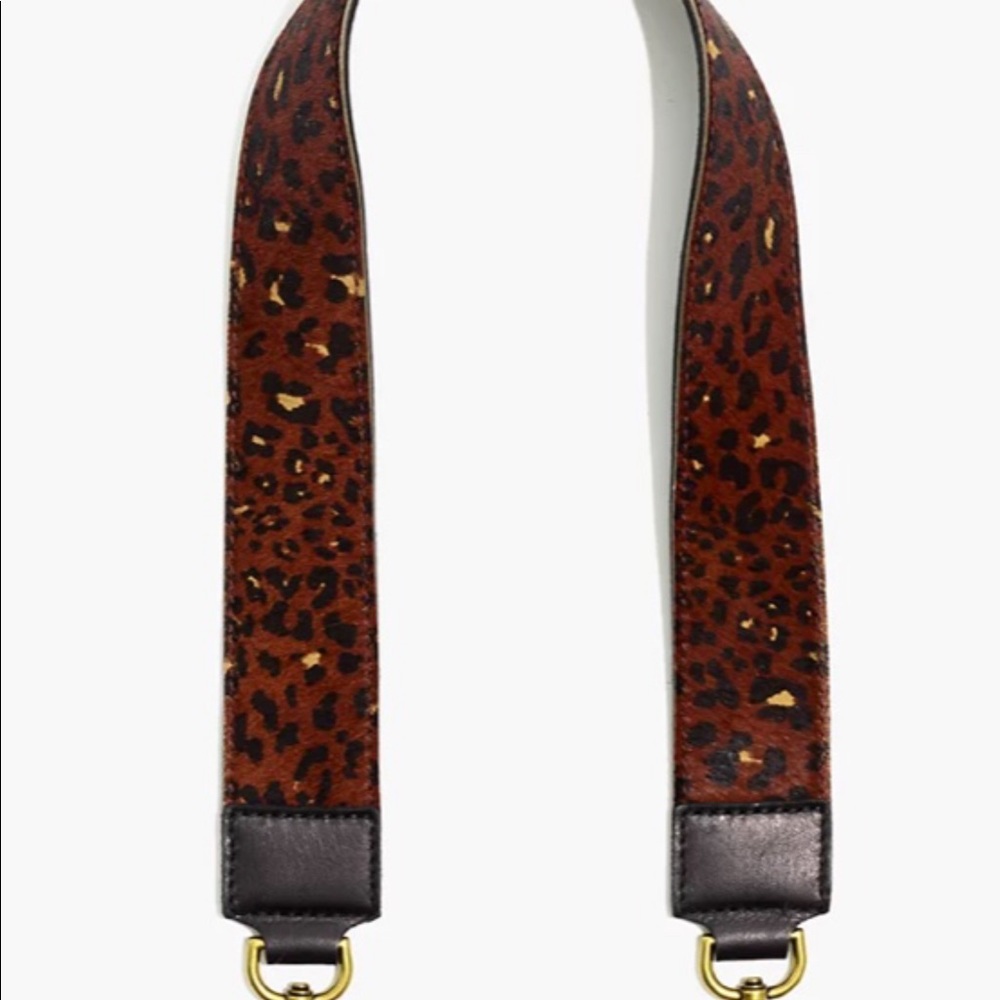 Madewell Painted Leopard Bag Strap